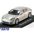 Porsche Panamera turbo 2010 silver beige 1:43 Minichamps NEW+boxed *5970 instant wheels
