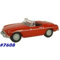 MG B Roadster 1964 red 1/76 OXFORD NEW+boxed  #7608 instant wheels