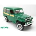 Willys Jeep Stationwagon 1955 green-met 1/18 Rd.Legends-Yat Ming NEW+boxed  #8046 instant wheels