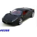 Ferrari 458 Italia flatback 2010 matte-black 1/18 HotWheels NEW+boxed   #8388 instant wheels