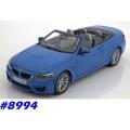 BMW M4 (F83) Cabriolet 2015 blue-met 1/18 Paragon NEW+boxed  #8994 instant wheels