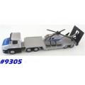 Scania Lowbed w. Police Helicopter 1/87 Siku NEWinBlister  #9305 instant wheels