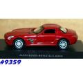 Mercedes-Benz SLS AMG 2012 dark-red 1/87 Welly NEW+boxed  #9359 instant wheels