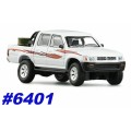 Toyota HiLux 4x4/2400 Dbl.Cab. 1993 white 1/64 JackieM NEW+boxed #6401 instant wheels