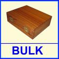 Wooden boxes with hinged lids BULK LOT