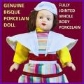 Porcelain Doll in Colourful Dress
