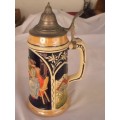BEAUTIFUL LARGE BAVARIAN GERMAN BEER STEIN MUG FOR THE COLLECTOR