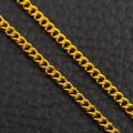 Mens Stunning & Elegant 9K Yellow Gold Filled Cuban Link Chain  ( 52cm )