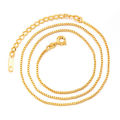 Mens Elegant 9K Yellow Gold Filled Box Link Chain  ( 51cm )