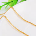 Mens Elegant 9K Yellow Gold Filled Box Link Chain  ( 51cm )