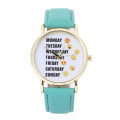 Ladies Funky & Cute   " Emoticon "   Leather Band Watch