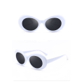 Ladies Cool & Funky Retro  PRADA  Style Sunglasses ( White / Black )