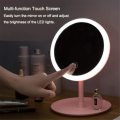 Super Smart Rechargeable Touch Screen 3 Light Levels LED MakeUp / Bedside Mirror With Storage Tray