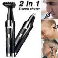 Powerful  2-in-1  Nose hair , Eyebrows and Beard Outline Trimmer