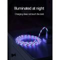 Amazing 1M Luminous ( High Charge Glow in the Dark ) Type-C Data and Streaming Fast Charger Cable