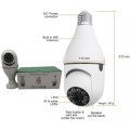 WIFI 360 Degree Panoramic Light Bulb Surveillance & Motion Detector Camera