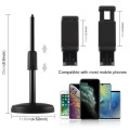 Round Base Desktop Mobile Mount with Phone Clamp