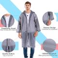 Unisex Adults High Quality EVA Thickened Waterproof & Windproof Hooded Raincoat