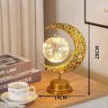 Stunning Fairy Light Moon Shaped Desk or Bedside Lamp