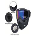 Detachable Motorcross , Paintball , ATV , Softball Tactical Outdoor Sports Mask