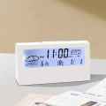 Elegant Multifunctional Temperature Display LCD Clarity Bedside , Desk or Bathroom Electronic Watch