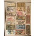 World Mix Lot - 17 Bank Notes  Please view images. Circulated condition