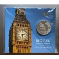 BIG BEN - United Kingdom 100 Pounds (Legal Tender) - Elizabeth II - Big Ben, 2 oz Fine Silver