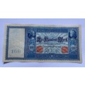 Germany - 1910 - 100 Mark Reichsbanknote, red seals  P#42