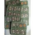 Rhodesia Coin set in Green Folder