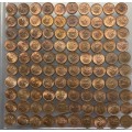 1970 Republic of South Africa Half Cents - `AU/UNC` Mostly Uncirculated condition. Lot of 100 coins.