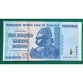 Zimbabwe One Hundred Trillion Dollars Bank Note (Uncirculated).