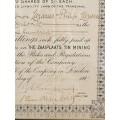 SOUTH AFRICA - `Zaaiplaats Tin Mining Company Limited`. Share Certificate number L1995. 31 May 1929