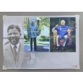 First Day Cover of Nelson Rolihlahla Mandela`s 90th Birthday. Beautifully framed