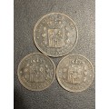 Spain coin lot - 1877, 1878 and 1879. Beautiful coins