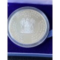 SOCCER - AFRICAN CUP OF NATIONS 1996, R2 Silver Soccer Proof Coin. Mintage 7,500 (STILL SEALED)