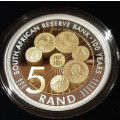 2021 SARB Centenary Crown(33.00 gram) Proof R5 with Gold-Plated centre. Limited Mintage - ONLY 3,500