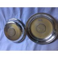 Solid silver Turkish coin dishes