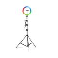 12` Tripod RGB LED Soft Ring Light with 2.1m Portable extendable Stand
