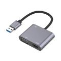 SE-L105 USB 3.0 To HDMI + VGA With AUX