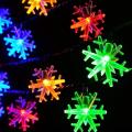 Snow Flake Fairy String Light With Tail Plug Extension RGB 5M