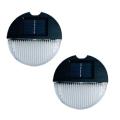 Warm White And Multicolor Solar Powered Wall Lamp 2pcs