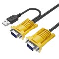 2 In 1 USB VGA KVM Cable 1.2M