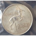 L@@k   1 x  Very Good condition,1966 SILVER 1 RAND Coin