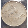 L@@k   1 x  Very Good condition,1966 SILVER 1 RAND Coin