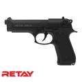 Retay Mod 92 9mm blank gun + 10 BLANK ROUNDS +2 PEPPERS+ holster
