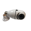 Light Bulb Type Wireless Security Camera 360° Panoramic 2-Way Talk WiFi Camera White