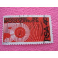 STAMP 4c Republic of South Africa 1924-1974 50 years of Broadcasting/Uitsaaiwese.