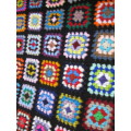 Granny blanket.  Hand-made crochet.  Double bed sized.  New.    J.