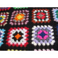Granny blanket.  Hand-made crochet.  Double bed sized.  New.    J.