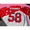 Very large size 56.  Football NFL shirt.  No. 58 Derrick Thomas Kansas City Chiefs. 1996.